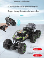 6 Wheels RC Car Alloy 2.4G Climbing Off-road Vehicle Spray Racing Car with Light