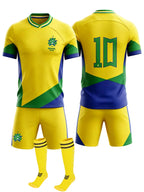 Brazil Soccer Team Jersey Father Son 2026 Football Uniform 3pcs Set for Stadium Cheering Events