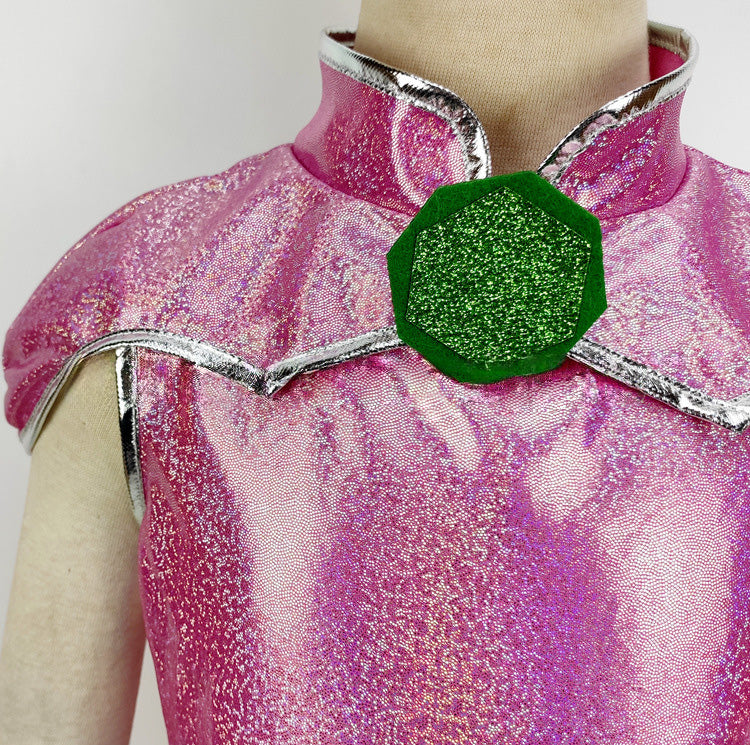 Girls Alien Princess Costume Dress and Accessories for Cosplay Party