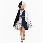 Kids Iconic Black White Costume Fashion Party Carnival Dress Girls Halloween Costume