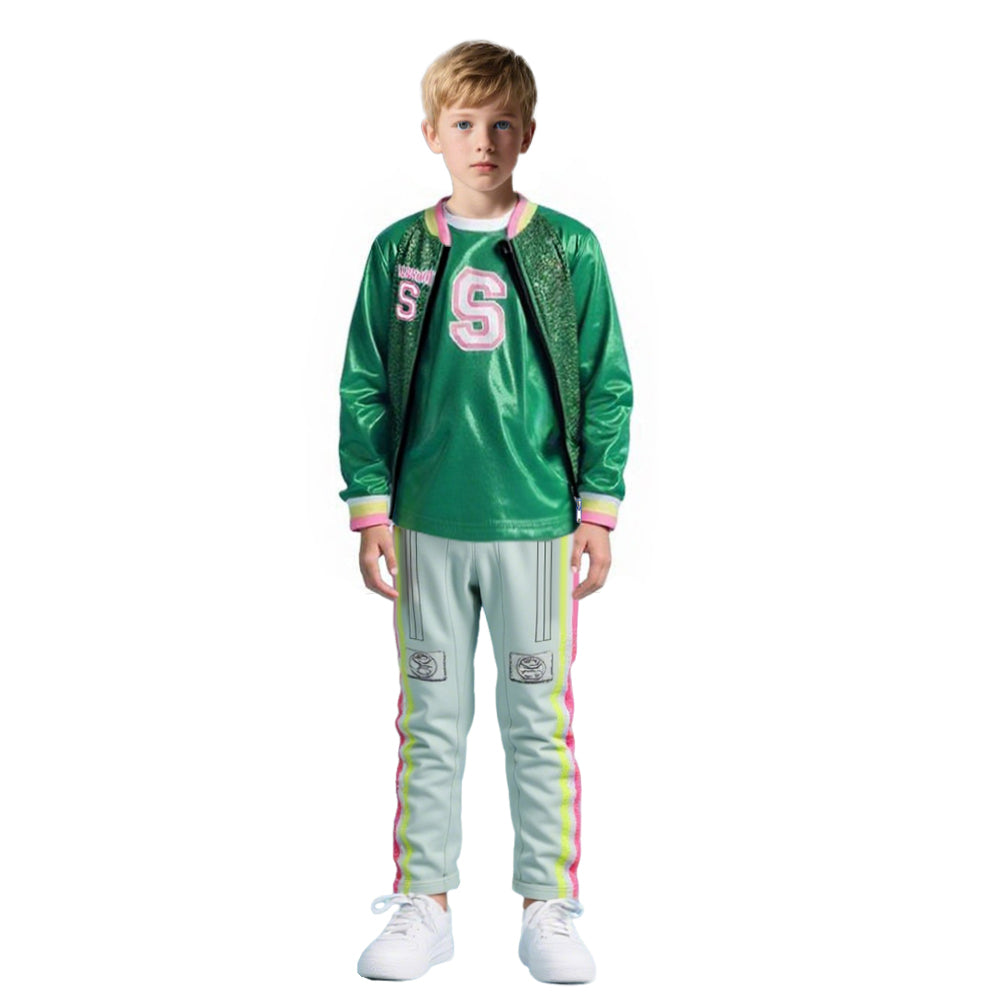 Kids Cheerleaders Costume Zombie Seabrook Bucky Buchanan Cosplay Outfit for Halloween Carnival