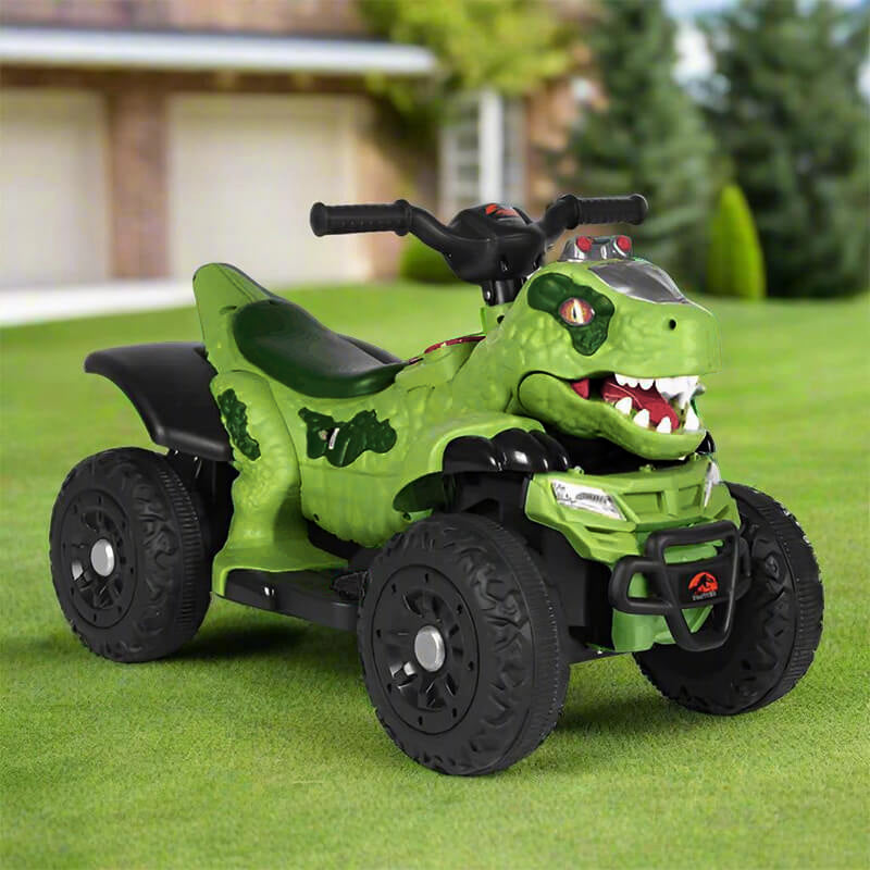 Toddler 12V Dinosaur Ride-on Car 4-wheel Dual Drive ATV Parental Remote Control Electric Car