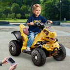Toddler 12V Dinosaur Ride-on Car 4-wheel Dual Drive ATV Parental Remote Control Electric Car