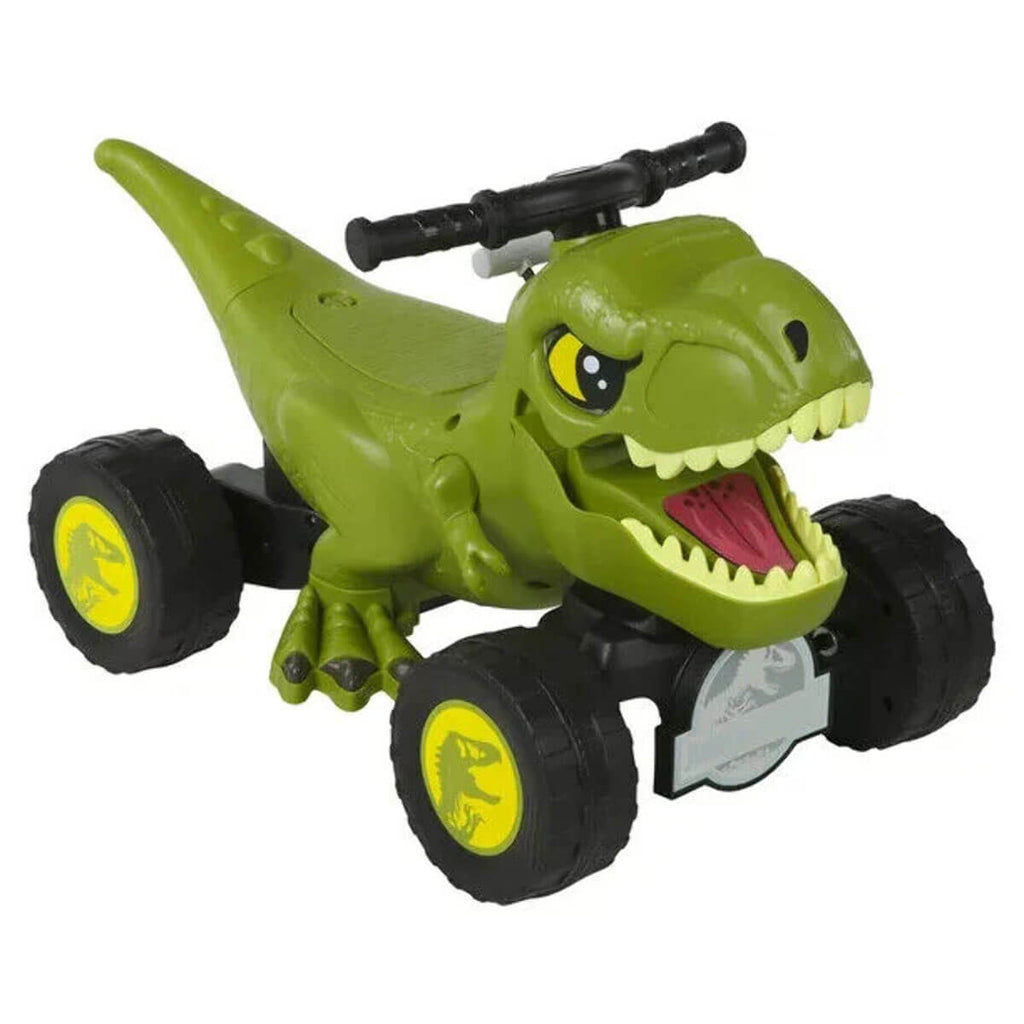 Jurassic World 6V T-Rex Quad Toddler Electric Dinosaur Power Car with 4 Wheels