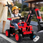 4-In-1 Remote Ride-On Push Car Toddler Fully Electric Ride On Digger Button Controlled Truck