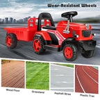 6V Electric Kids Ride On Tractor with Wagon Battery Powered Ride On Car For Boys & Girls