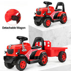 6V Electric Kids Ride On Tractor with Wagon Battery Powered Ride On Car For Boys & Girls