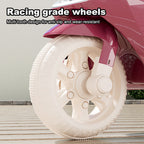 6V Electric Motorcycle Kids Ride on Car Dual Drive Bluetooth Motorcycle with Two Seats