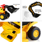 6V Electric Ride-on Excavator Kids Digger Toys With Simulation Sound