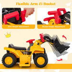 6V Electric Ride-on Excavator Kids Digger Toys With Simulation Sound
