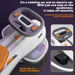 6V Electric Wiggle Car Double Anti-tipping Spray Car with Helmet Protective Gear For Kids