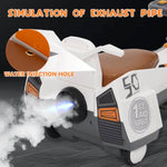 6V Electric Wiggle Car Double Anti-tipping Spray Car with Helmet Protective Gear For Kids