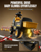 6V Kids Electric Excavator Battery Powered Ride On Excavator with Movable Digging Arm and Wide Seat