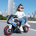 6V Kids Electric Motorcycle Dual Drive 3 Wheels Car Large Battery Powered With Bluetooth For Boys & Girls