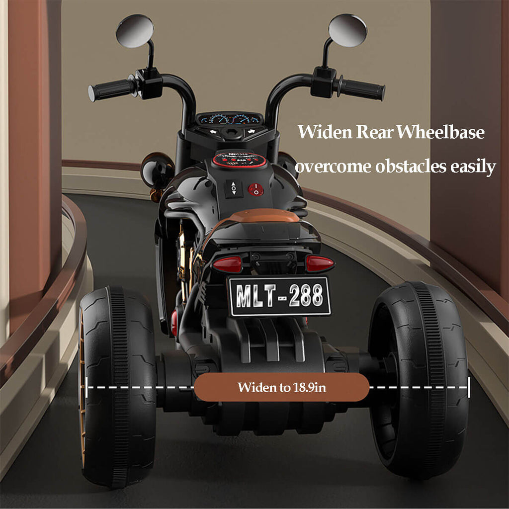 6V Kids Electric Motorcycle with Remote & Music 3 Wheels Car Dual Drive For Boys & Girls
