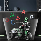 6V Kids Electric Motorcycle Dual Drive 3 Wheels Car Battery Powered Ride On Toys w/LED Headlights & Music