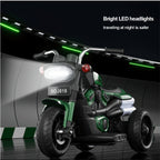 6V Kids Electric Motorcycle Dual Drive 3 Wheels Car Battery Powered Ride On Toys w/LED Headlights & Music