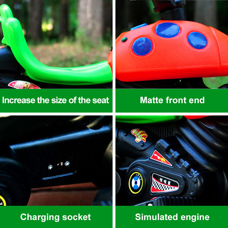 6V Kids Electric Motorcycle Cute 3 Wheels  Car Ride on Toy Battery Power Car