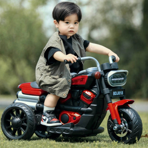6V Kids Electric Motorcycle Dual Drive 3 Wheels Car Battery Powered Ride On Toys w/LED Headlights & Music