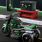 6V Kids Electric Motorcycle Dual Drive 3 Wheels Car Battery Powered Ride On Toys w/LED Headlights & Music