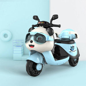 6V Kids Electric Motorcycle 3 Wheels Cartoon Car Ride On Toys with Lights & Music