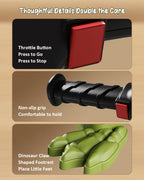 6V Kids Dinosaur Motorcycle Spray Ride on Motorcycle 3-Wheel Stable Car with Bluetooth Music