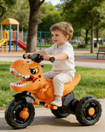 6V Kids Motorcycle Dinosaur Spray Ride on ATV 3-Wheel Stable Motorcycle For Outdoor Indoor