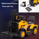 6V Kids Ride On Forklift Car Electric Fork Truck with Liftable Fork and Pallet For Boys Girls