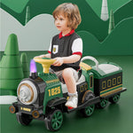 6V Ride On Train Battery Powered Spray Train Rides Dual Drive Electric Ride On Car With Light & Music