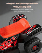 6V Ride on Car Electric Quad ATV 4 Wheels Ride on Toy with Soft Start and Removable Battery for Kids 3+