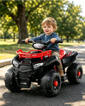 6V Ride on Car Electric Quad ATV 4 Wheels Ride on Toy with Soft Start and Removable Battery for Kids 3+