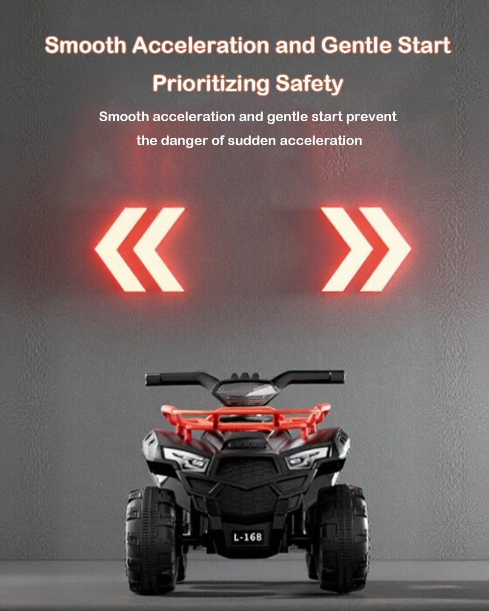 6V Ride on Car Electric Quad ATV 4 Wheels Ride on Toy with Soft Start and Removable Battery for Kids 3+