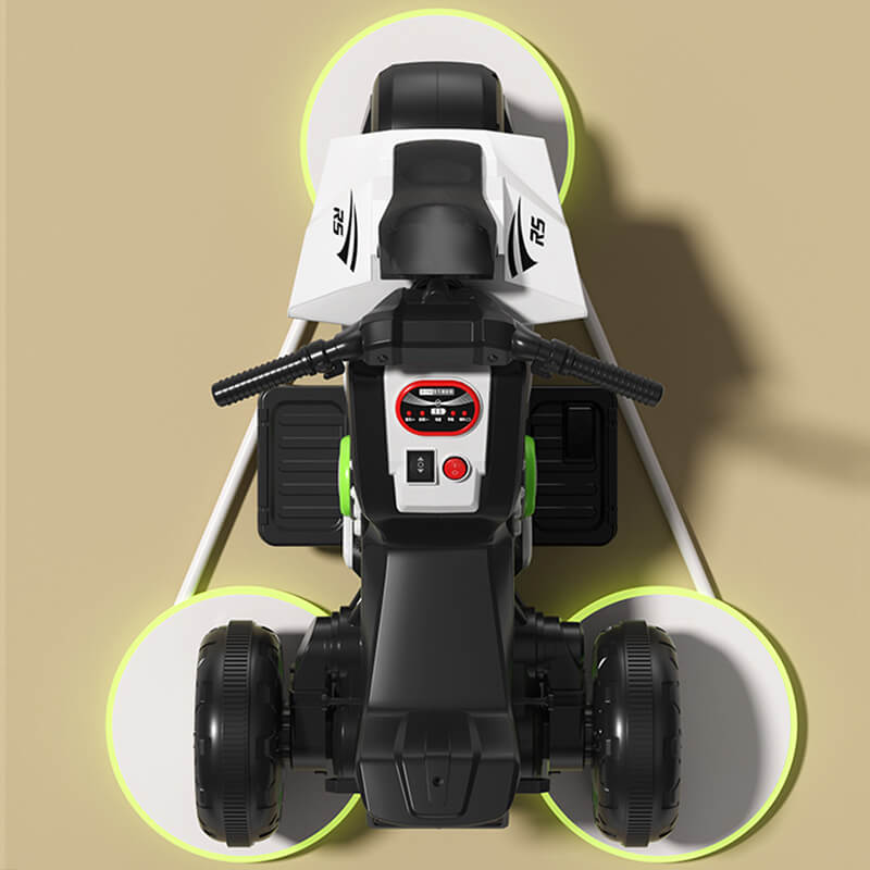 6V Ride on Motorcycle Dual Drive Electric Ride on Car Foot Pedal Control Motorcycle