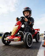 6V Spider Electric Go Kart Foldable Ride On Toy with LED Headlights and Safty Belt For Kids