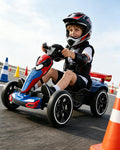 6V Spider Electric Go Kart Foldable Ride On Toy with LED Headlights and Safty Belt For Kids
