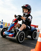 6V Spider Electric Go Kart Foldable Ride On Toy with LED Headlights and Safty Belt For Kids