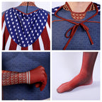 Boys Homelander Costume A-train Cosplay Outfit Starlight Deep Crimson Countess Suit