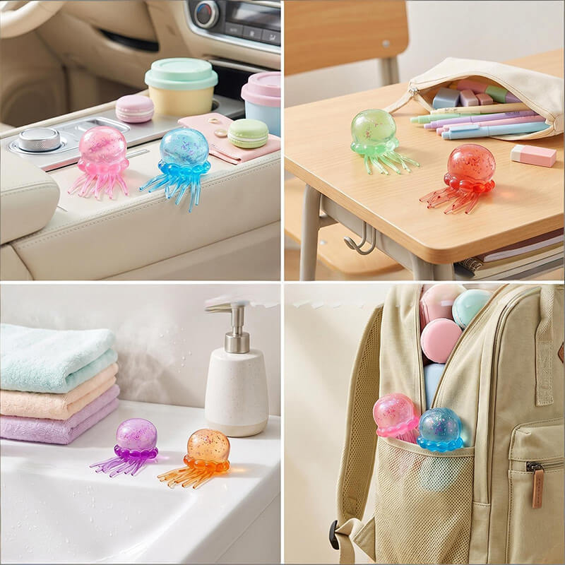 6pcs Jellyfish Squishy Ocean Crystal Stress Relief Toys Sensory Fidgets for Kids & Adults