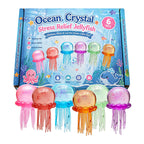6pcs Jellyfish Squishy Ocean Crystal Stress Relief Toys Sensory Fidgets for Kids & Adults