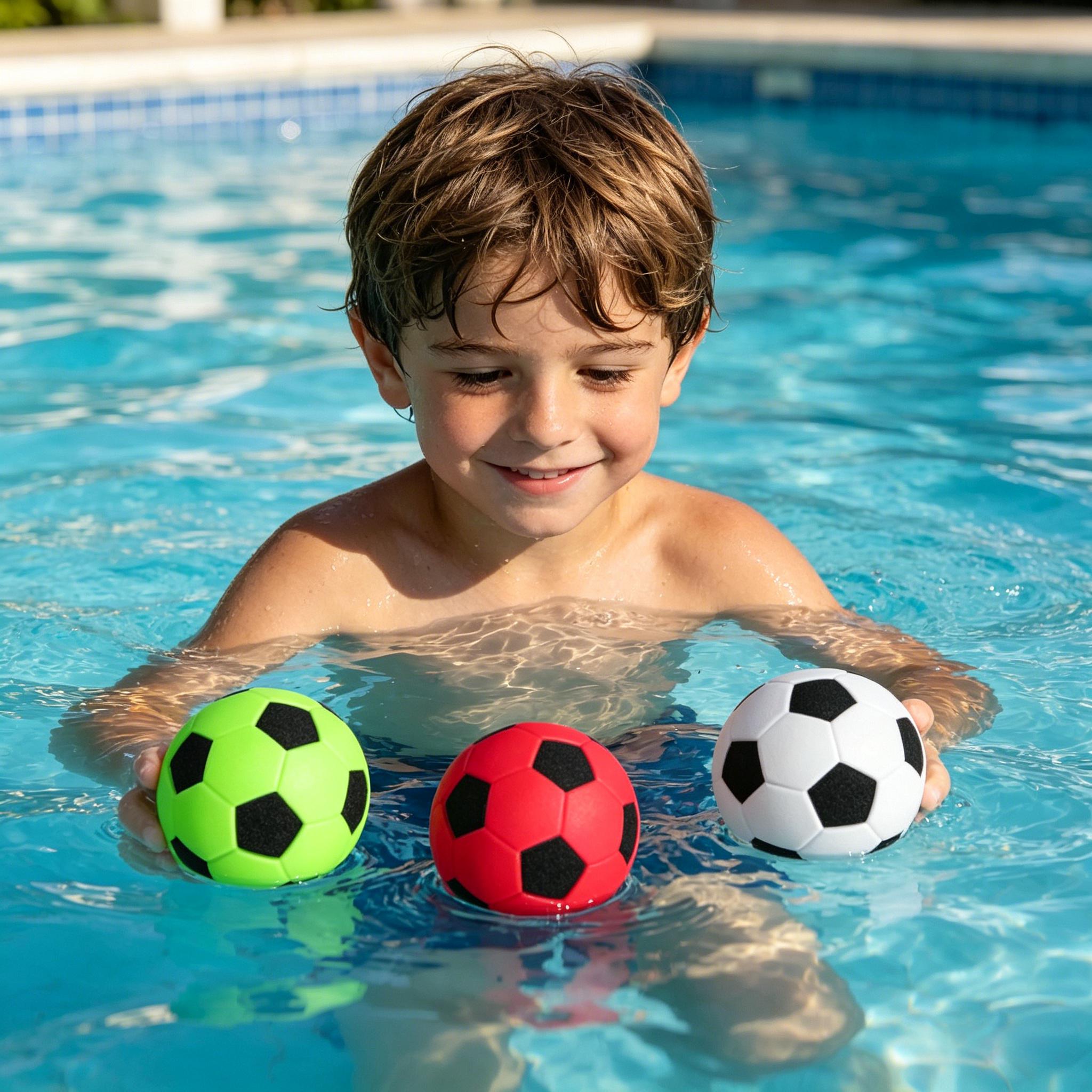 Silicone Sponge Soccer Balls Water-Friendly Stress Relief Toy with FDA Certification For Kids and Adults