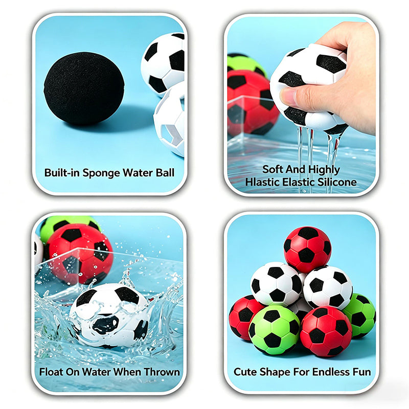 Silicone Sponge Soccer Balls Water-Friendly Stress Relief Toy with FDA Certification For Kids and Adults
