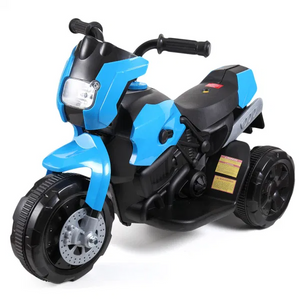 6V Kids Ride On Motorcycle with Headlights Battery-Powered 3-Wheel Bicycle Car