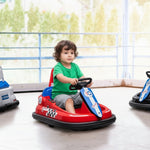 6V Bumper Car 360° Spin Electric Ride On Toys with Lights Music Safety Belts