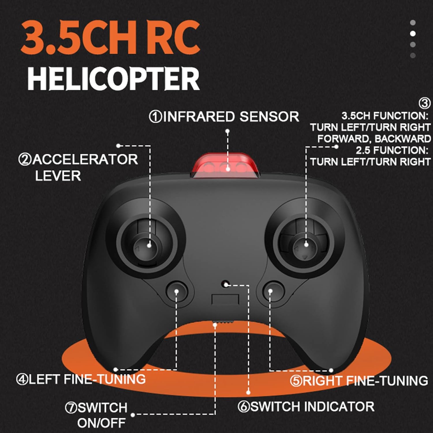 RC Helicopter Sensing Remote Control Aircraft Intelligent Obstacle Dual Control Kids interactive Toys