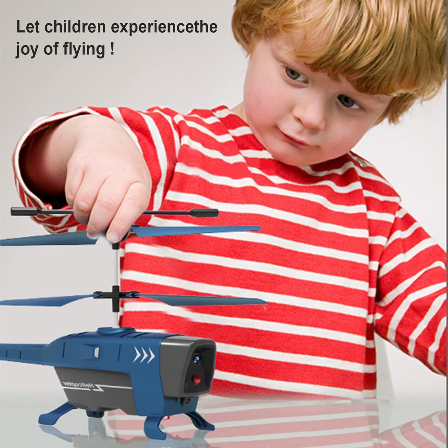 RC Helicopter Sensing Remote Control Aircraft Intelligent Obstacle Dual Control Kids interactive Toys