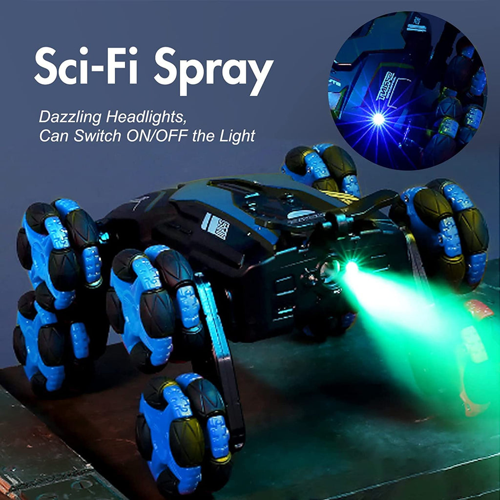 8-Wheel RC Stunt Car Kids Cimbing Toys with 360° Rotation Drift and Dazzling Headlights