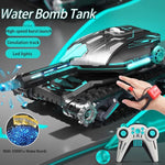 2.4G Remote Control Tank Water Bomb Car Tracked Battle Tank Car Two Controls For Kids