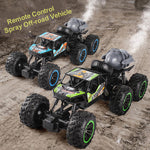 6 Wheels RC Car Alloy 2.4G Climbing Off-road Vehicle Spray Racing Car with Light