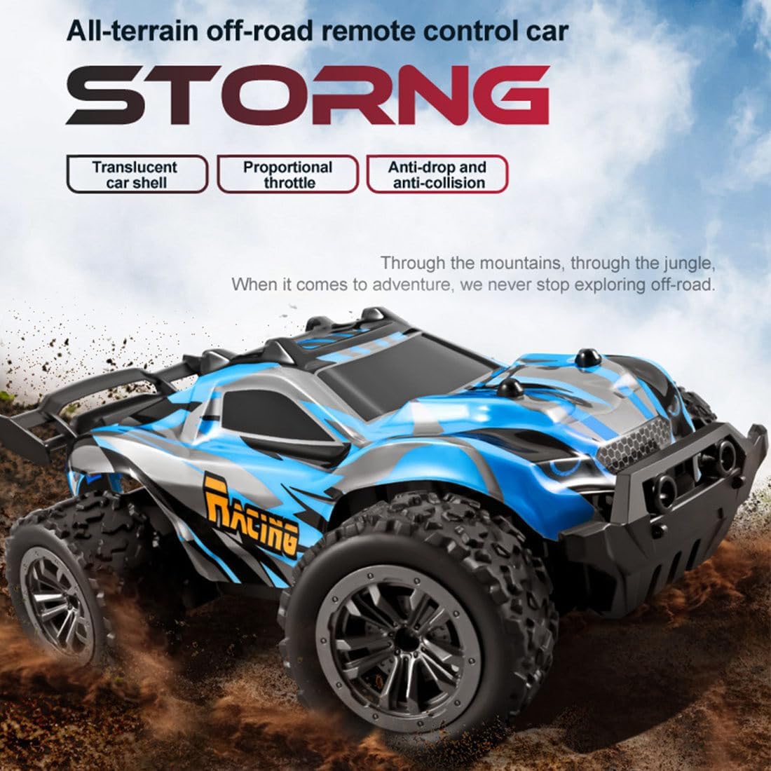 1/20 Off-road RC Car 20KM/H Full Scale Racing Car 2.4G RC Drift Car Toys