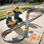 Kids Crash Racing Track Set with 4 Rechargeable Crash Car DIY Race Car Holiday Gifts